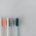 close up shot of toothbrushes